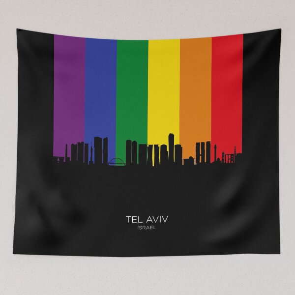 Item preview, Tel Aviv Israel Skyline designed and sold by ArtPrints.