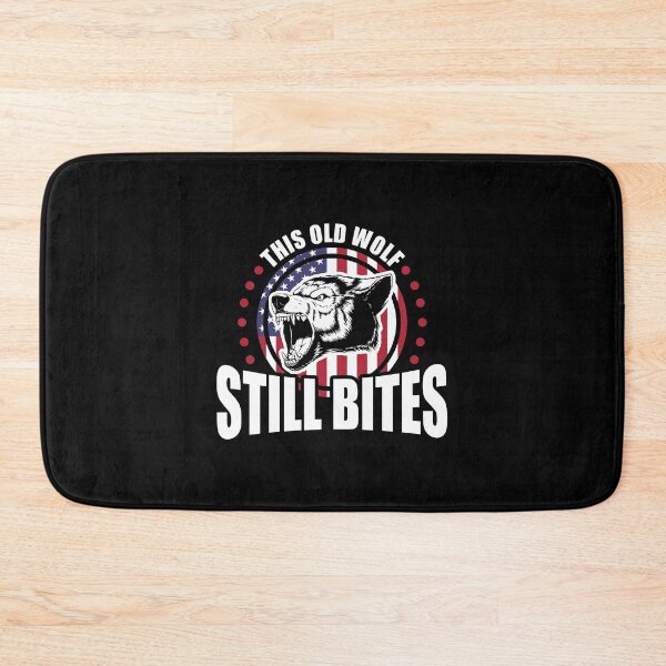 Item preview, This Old Wolf Still Bites Patriotic Veteran designed and sold by perfectpresents.