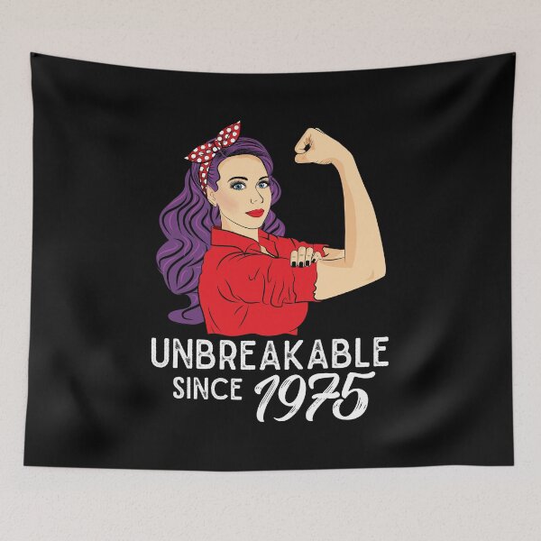 Item preview, 46th Birthday Gift 46 Years Old Born in 1975 Unbreakable designed and sold by ZNOVANNA.