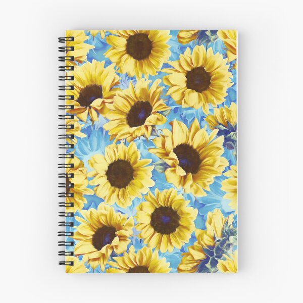 Item preview, Dreamy Sunflowers on Blue designed and sold by micklyn.