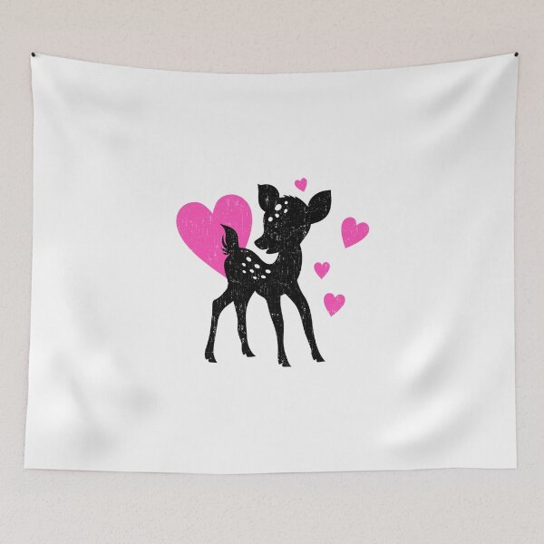 Item preview, BAMBI FAWN WITH PINK HEARTS BY SUBGIRL designed and sold by SUBGIRL.