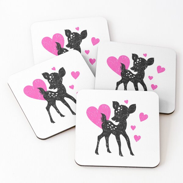 Item preview, BAMBI FAWN WITH PINK HEARTS BY SUBGIRL designed and sold by SUBGIRL.