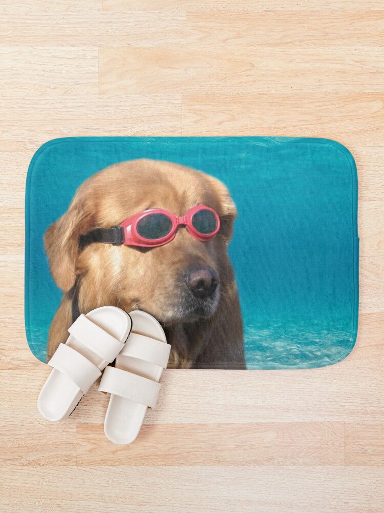 Alternate view of Swimmer Dog Bath Mat