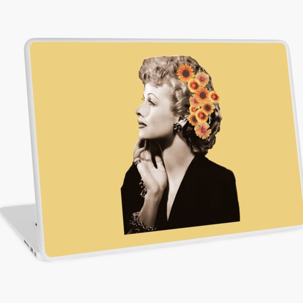 Lucille Ball Floral Laptop Skin