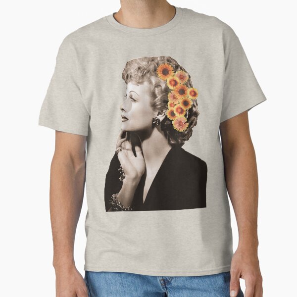 Vista previa del artículo con la obra «Lucille Ball Floral», diseñado y vendido por psychedelicflow.
