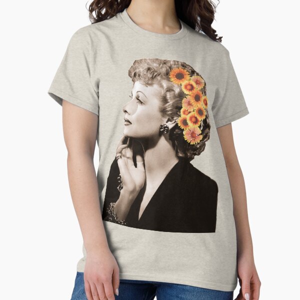 Vista previa del artículo con la obra «Lucille Ball Floral», diseñado y vendido por psychedelicflow.