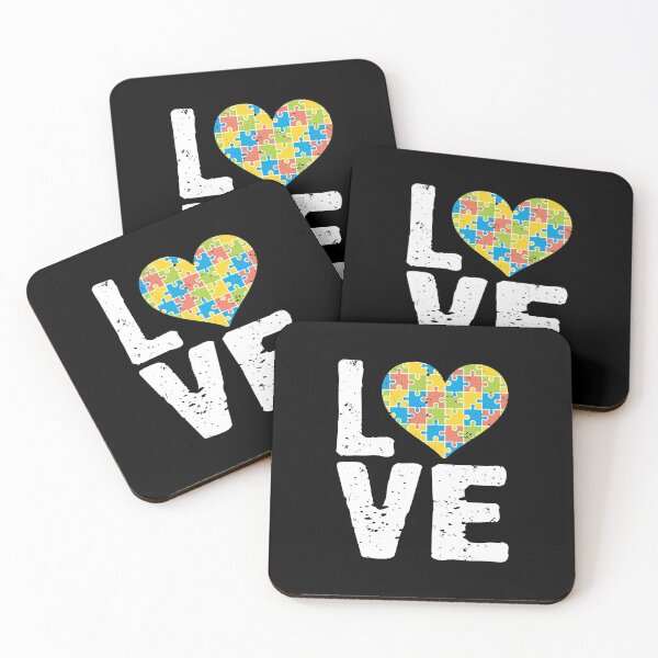 Item preview, Cute Autism Awareness Love Colorful Puzzle Heart designed and sold by perfectpresents.