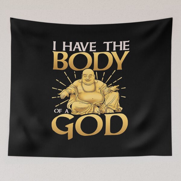 Item preview, Funny I Have The Body of a God Buddha Joke Pun designed and sold by perfectpresents.