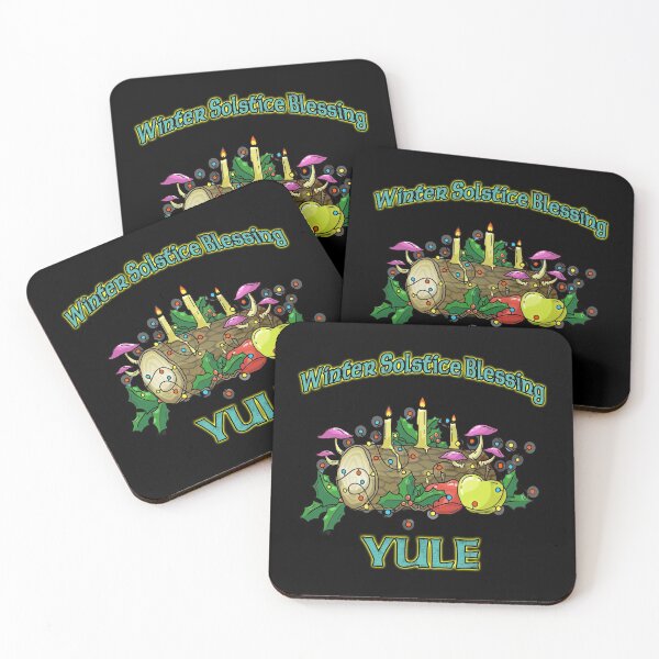 Item preview, Winter Solstice Yule Log Candles Grunge Distressed Blue designed and sold by funnytshirtemp.