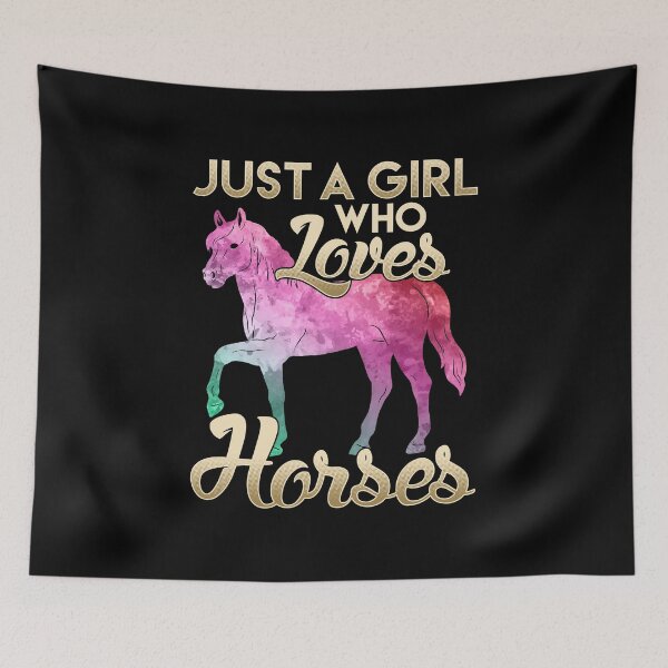 Item preview, Just a Girl Who Loves Horses Galactic Space Horse designed and sold by perfectpresents.