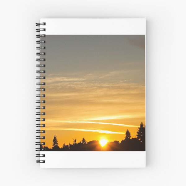 Item preview, Golden sunset streaked by jet streams designed and sold by Rod Raglin.