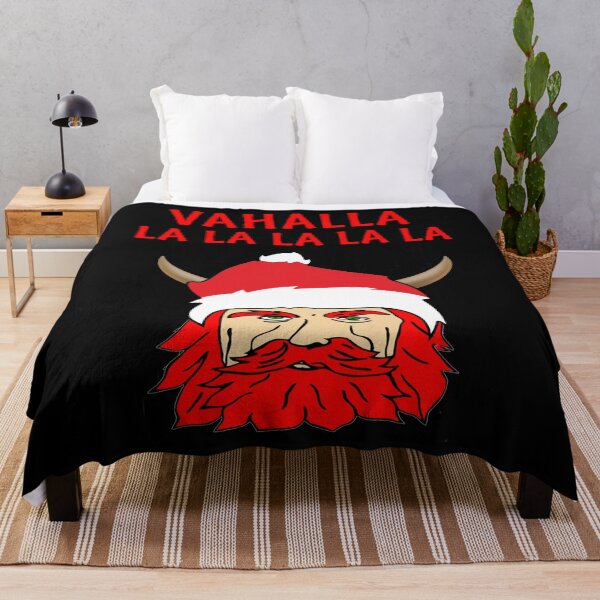 Item preview, Vahalla La La La Viking Funny Christmas Santa Hat Red Beard designed and sold by funnytshirtemp.