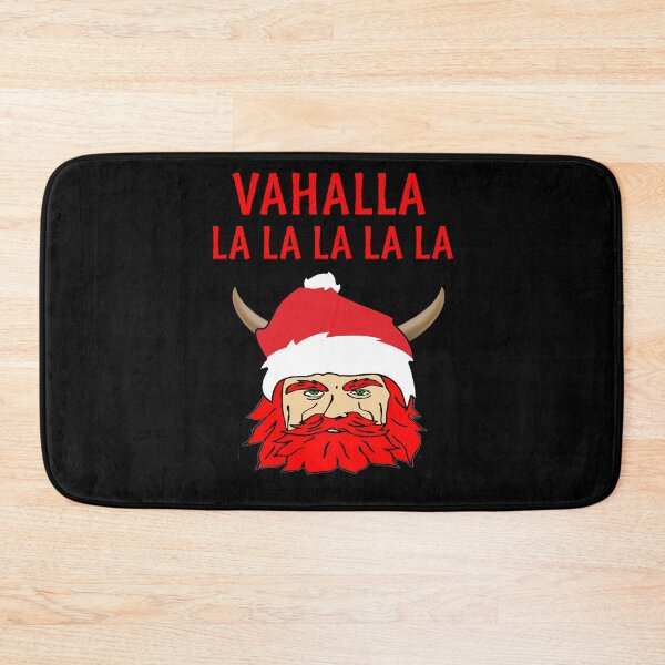 Item preview, Vahalla La La La Viking Funny Christmas Santa Hat Red Beard designed and sold by funnytshirtemp.