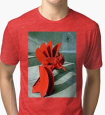 Sculpture in Red Tri-blend T-Shirt