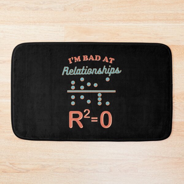 Item preview, Cute I'm Bad At Relationships Math Teacher Puns designed and sold by perfectpresents.