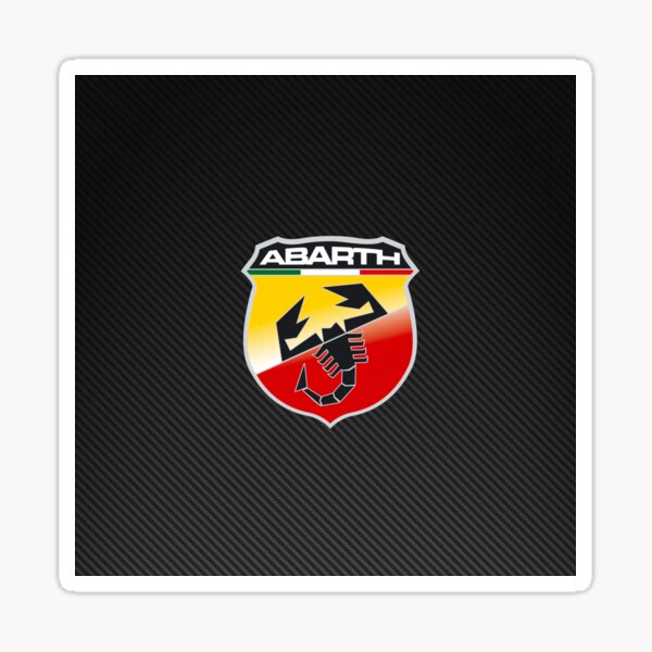 Abarth Carbon Fiber Logo Sticker