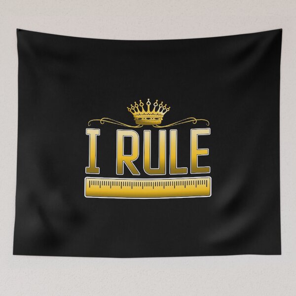 Item preview, Funny I Rule Math Ruler Mathematics Pun Teacher designed and sold by perfectpresents.