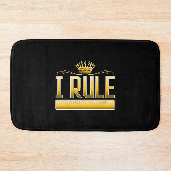 Item preview, Funny I Rule Math Ruler Mathematics Pun Teacher designed and sold by perfectpresents.