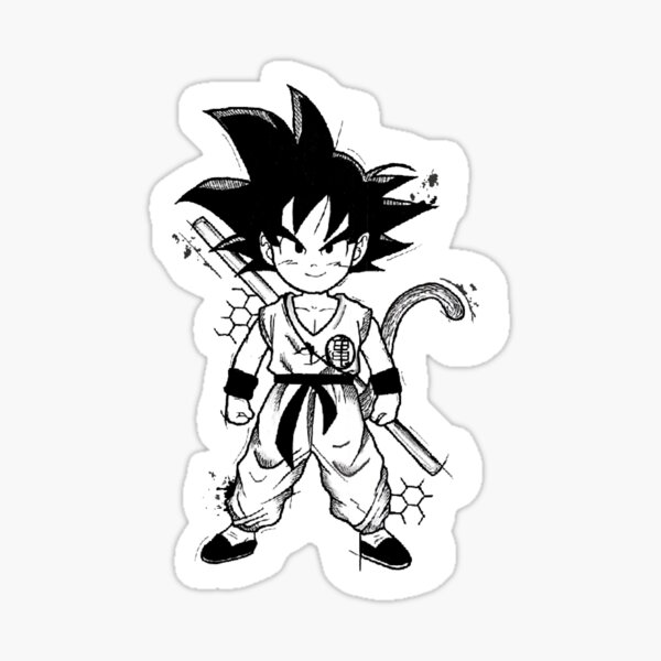 Black Goku Sticker for Sale by Moo8aa