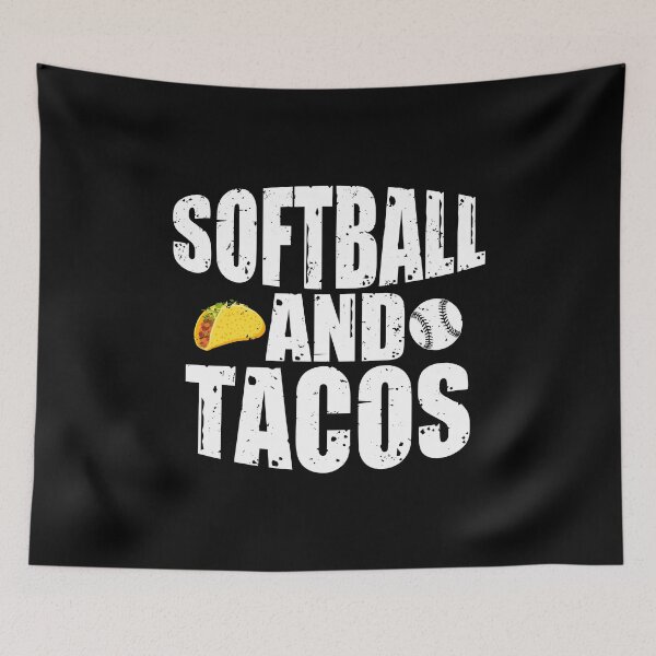 Item preview, Softball And Tacos Funny Novelty designed and sold by perfectpresents.