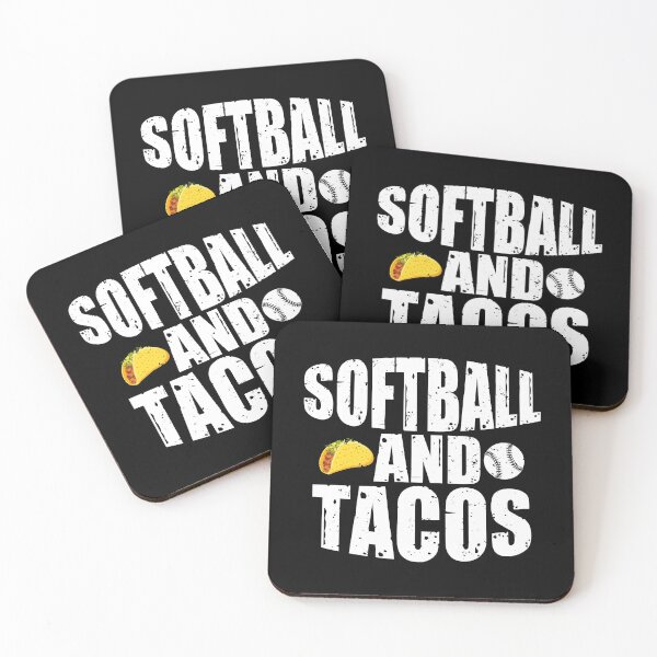 Item preview, Softball And Tacos Funny Novelty designed and sold by perfectpresents.