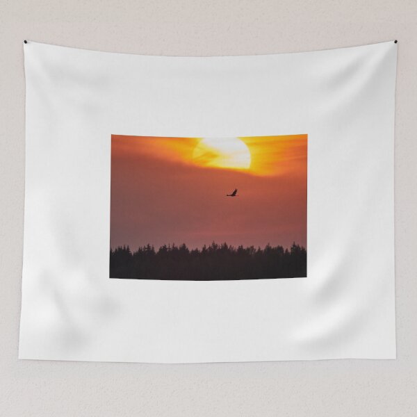 Item preview, When the sun goes down. Eurasian crane designed and sold by Jouko Lehto Photography.