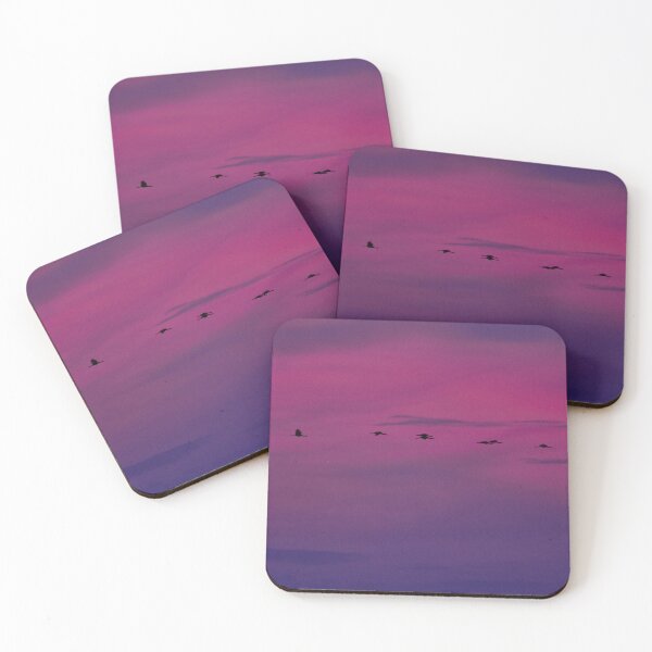 Item preview, The purple sky with flying cranes designed and sold by Jouko Lehto Photography.