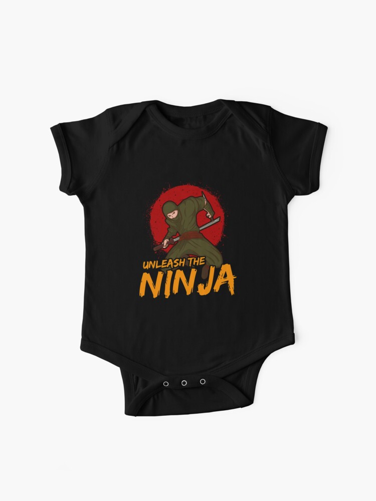 Funny Ninja Baby Romper Toddler Infant Bodysuits Uncle Saying
