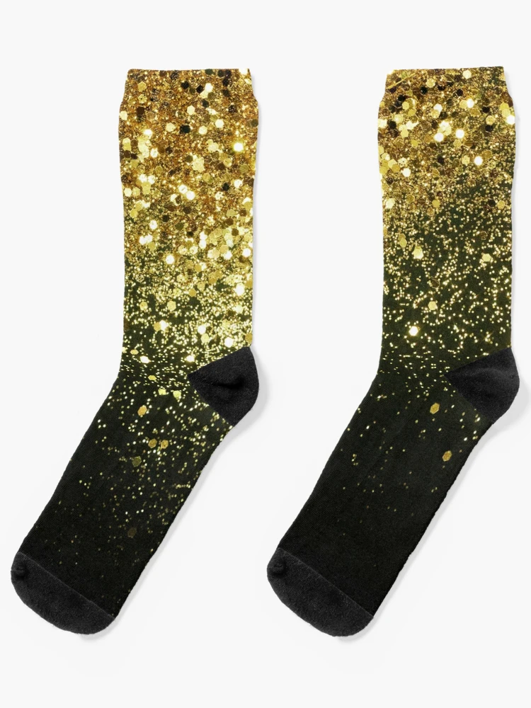Gold Sparkle Sock - Undyed