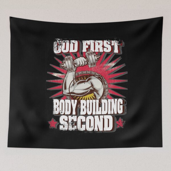 Item preview, God First Bodybuilding Second Religious Lifting designed and sold by perfectpresents.