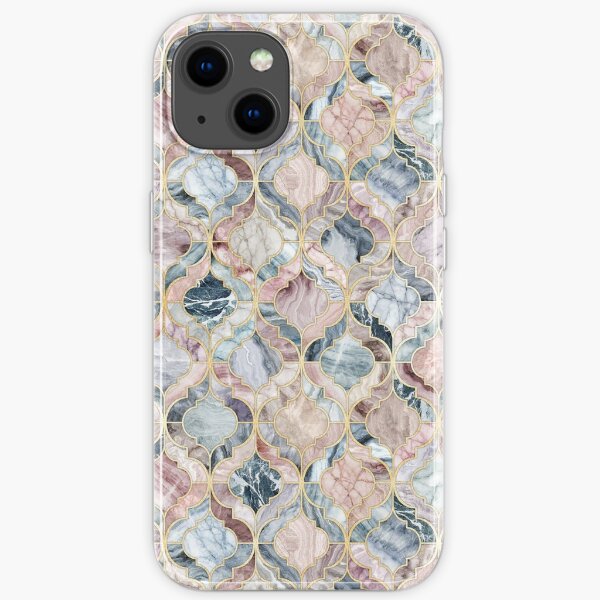 Marble Moroccan Tile Pattern iPhone Soft Case