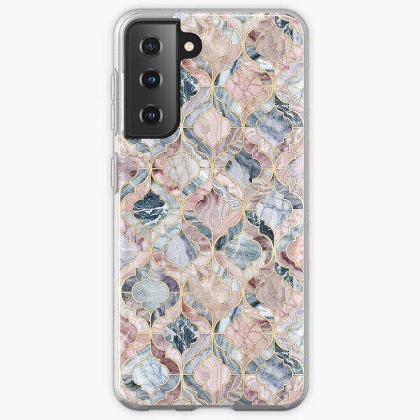 Marble Moroccan Tile Pattern Samsung Galaxy Soft Case