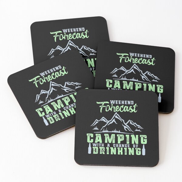 Item preview, Weekend Forecast Camping with a Chance of Drinking designed and sold by perfectpresents.