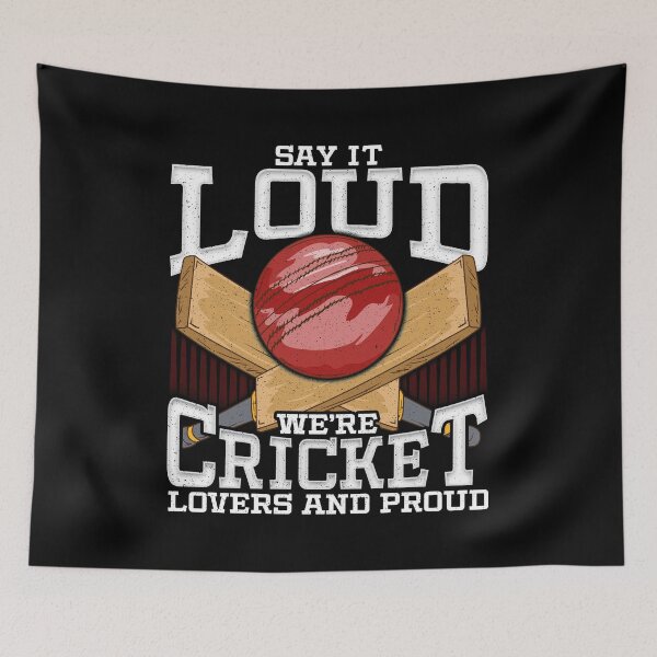 Item preview, Funny Say It Loud We're Cricket Lovers And Proud designed and sold by perfectpresents.