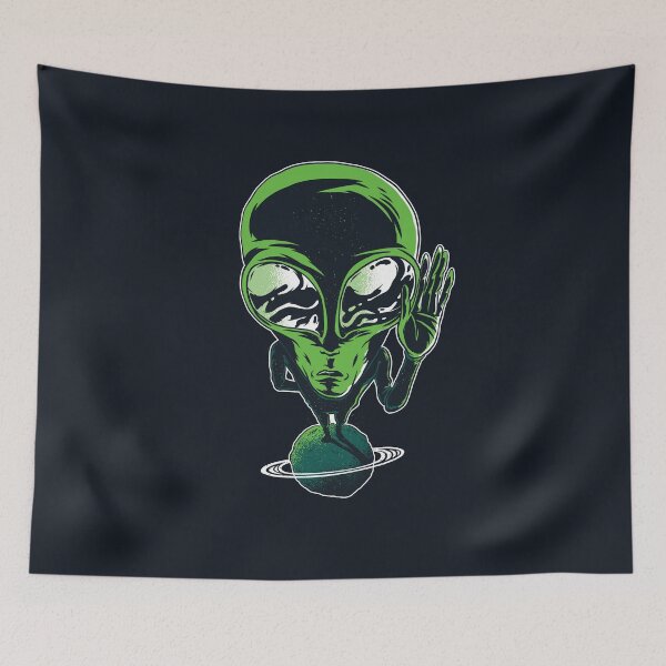Item preview, Alien standing on small  Planet designed and sold by FFelder.