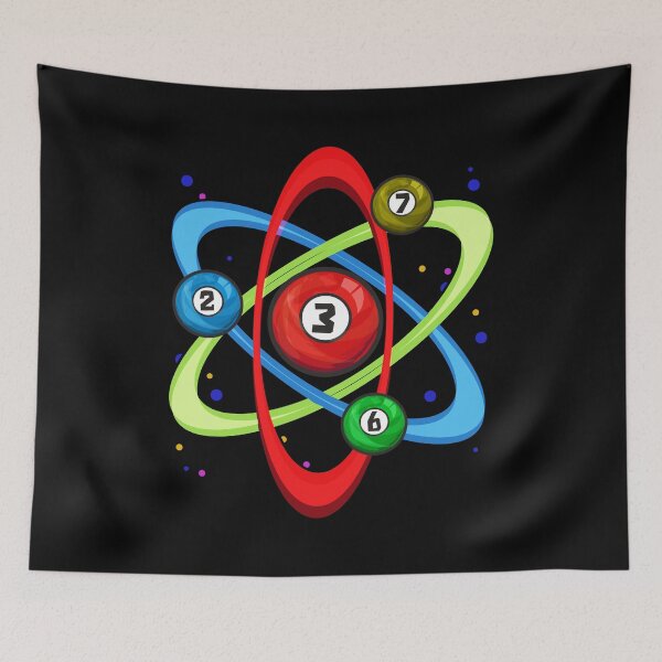 Item preview, Awesome Billiards Ball Atom Science Pool Player designed and sold by perfectpresents.