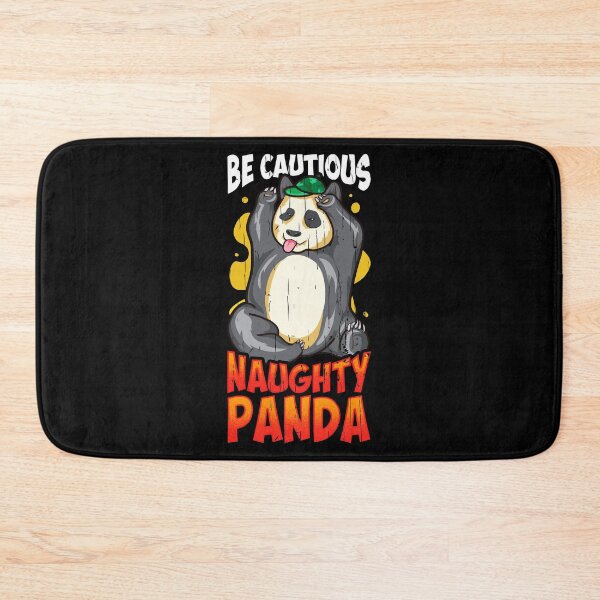Item preview, Cute & Funny Be Cautious Naughty Panda Baby Bear designed and sold by perfectpresents.