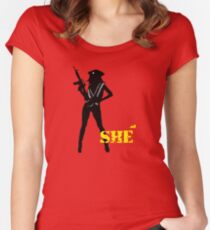 SHE Women's Fitted Scoop T-Shirt