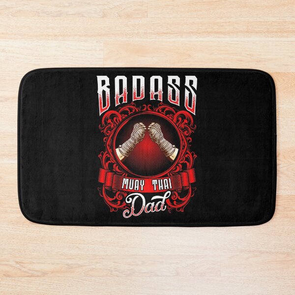Item preview, Badass Muay Thai Dad Mixed Martial Arts MMA Father designed and sold by perfectpresents.