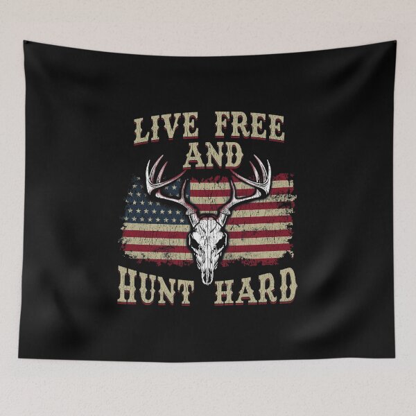 Item preview, Live Free and Hunt Hard Patriotic Hunting USA designed and sold by perfectpresents.