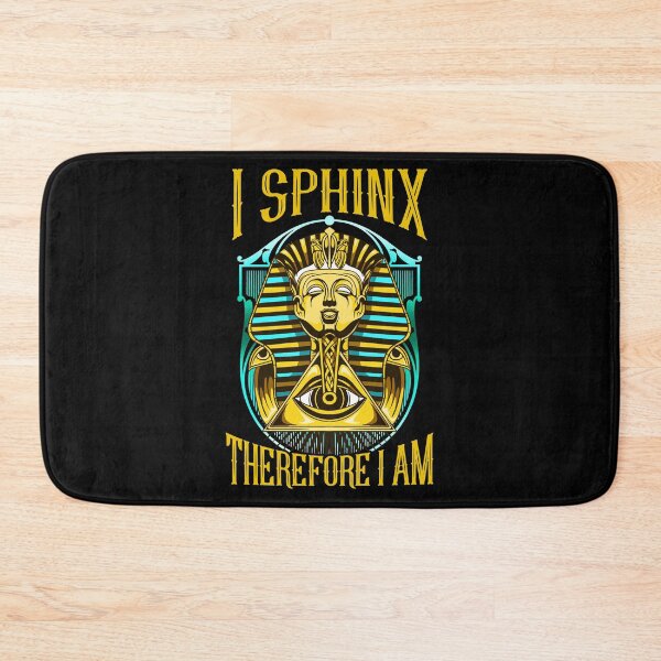 Item preview, Cute & Funny I Sphinx Therefore I Am Pun Egyptian designed and sold by perfectpresents.