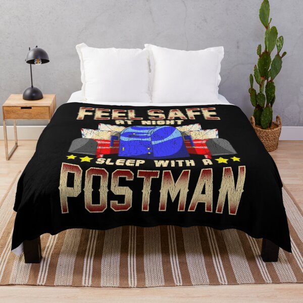 Item preview, Funny Feel Safe At Night, Sleep With a Postman Pun designed and sold by perfectpresents.