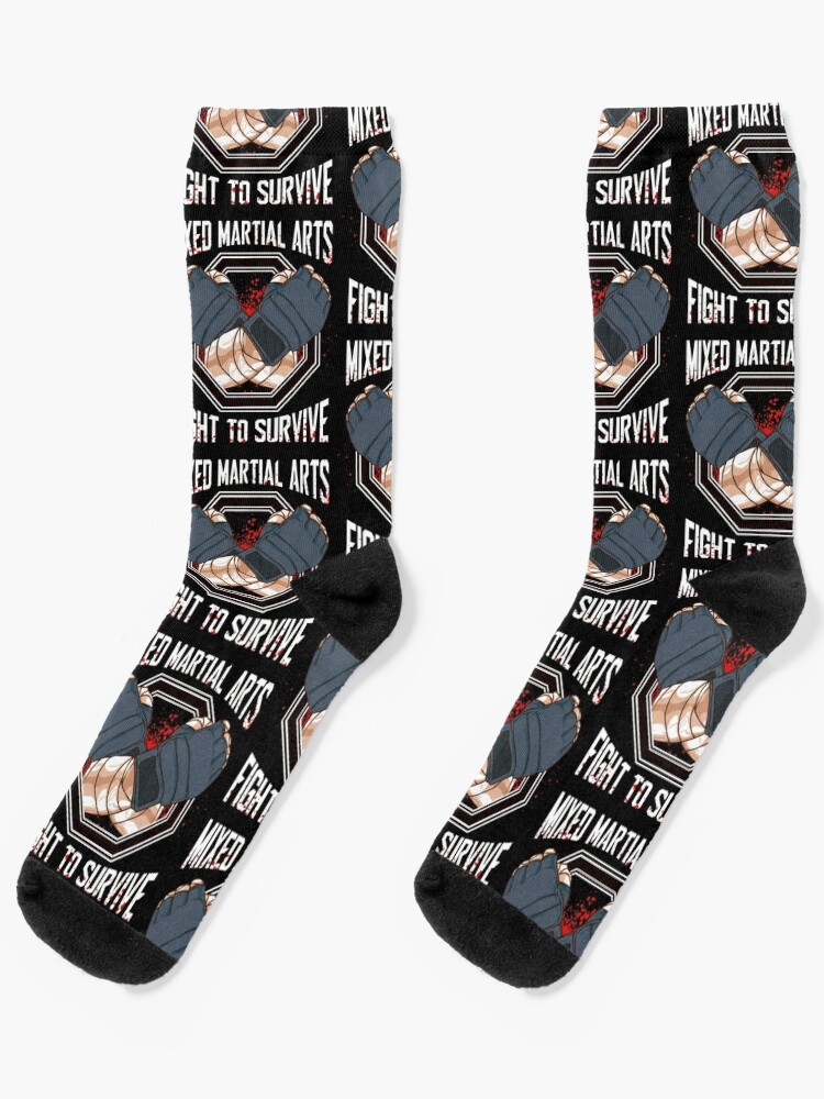 Mixed Martial Arts MMA Fight To Survive Training Socks for Sale by  perfectpresents