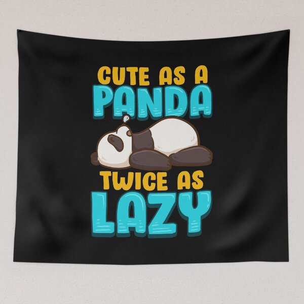 Item preview, Cute As a Panda & Twice As Lazy Sleeping Panda designed and sold by perfectpresents.