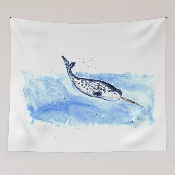 Item preview, Narwhal Painting designed and sold by Sandra Connelly.
