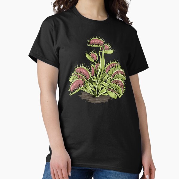 Aperçu de l'œuvre Venus Fly Trap Tshirt Chemise plante carnivore Pichet à eau créée et vendue par DSWShirts.