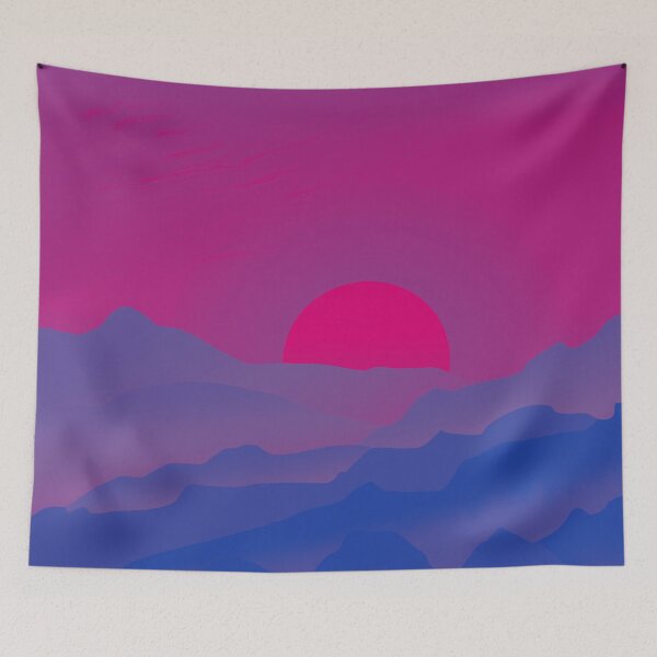 Item preview, Bi Pride Sunrise Landscape designed and sold by Vernen Ink.
