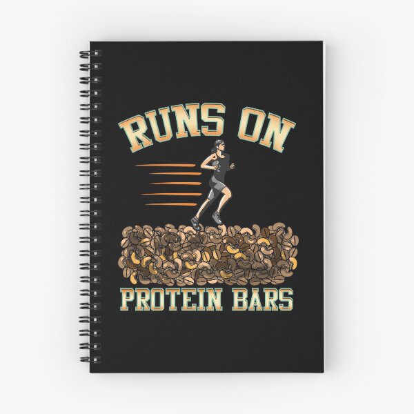 Item preview, Runs On Protein Bars Funny Cardio & Running Pun designed and sold by perfectpresents.
