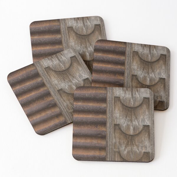 Item preview, Harmonious Interplay - Rusty Metal Corduroy and Weathered Wood  designed and sold by Georgia Mizuleva.