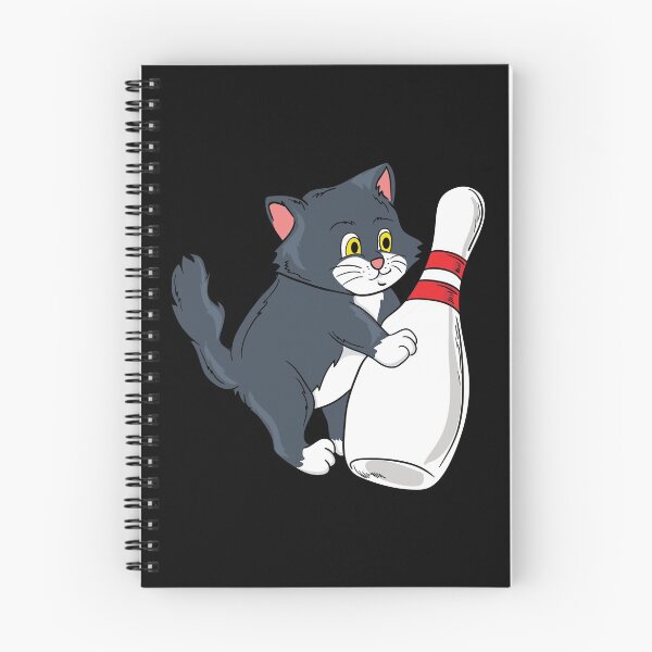 Item preview, Cute Cat Tipping Bowling Pin Player Gift Idea designed and sold by Sandra78.